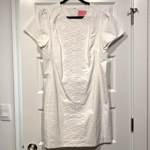 New, never worn Lilly Pulitzer size 14 white slip dress